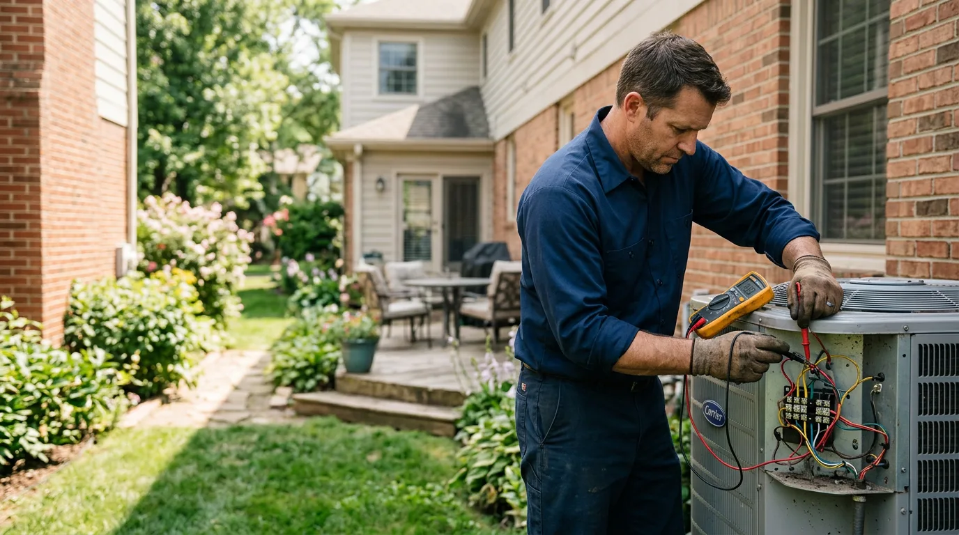 HVAC technician working near Hoxie, KS
